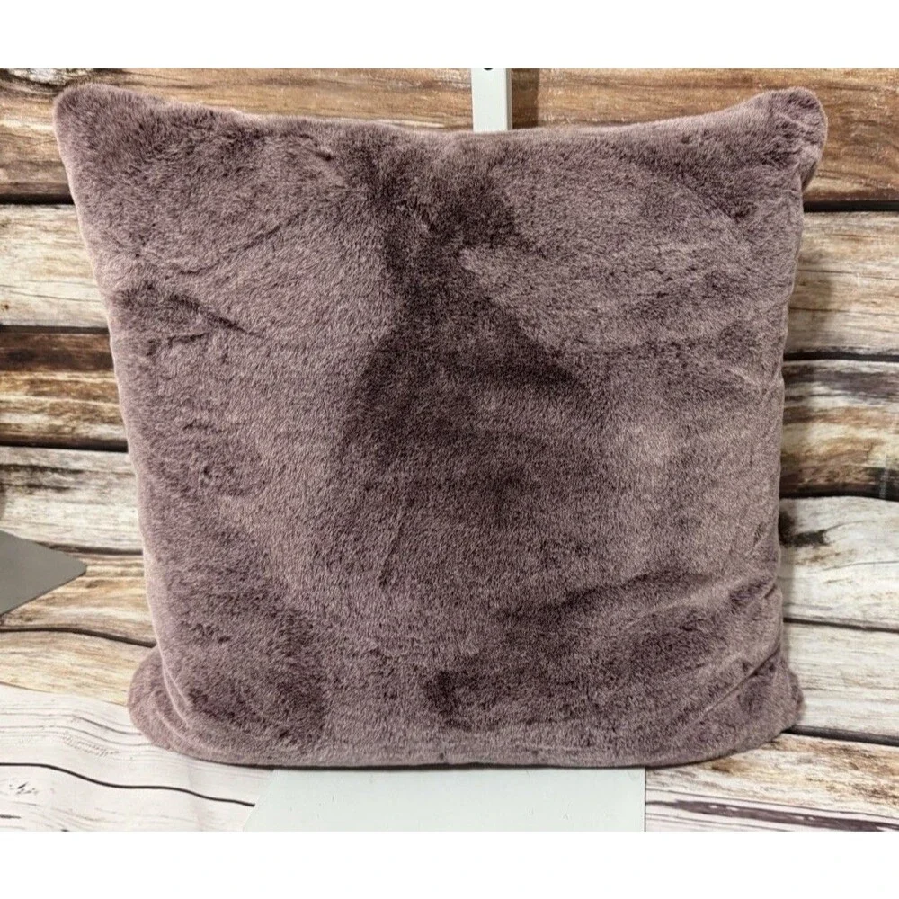 LARGE UGG Duck Feather Down Throw Pillow - SO SOFT! 19” Square THICK! Purple
